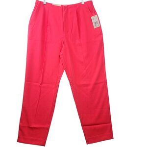 A New Day Tapered Leg High-Rise Stretch Slim Fit Pants Size 12 Regular Coral